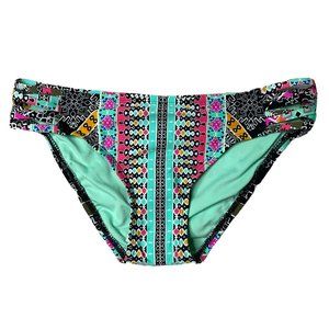 laundry shelli segal xs bathing suit bottom Swimsuit Black Tribal Goddess Xsmall